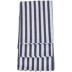 Pack of 3 Basket Weave Tea Towels - Blue