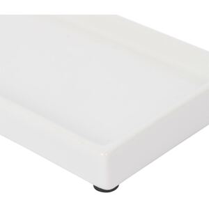 Ceramic Soap Dispenser Tray - White - White by Harbour Housewares