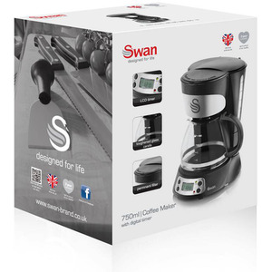 Programmable Coffee Maker - Black by Swan
