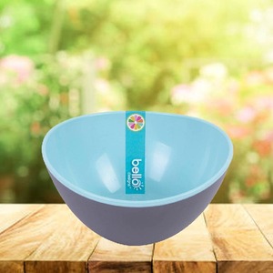 Plastic Snack Bowl 300ml Two Tone - Blue by Bello