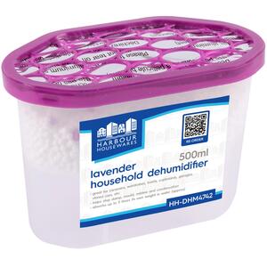 Harbour Housewares Interior Dehumidifiers - 500ml - Lavender - Pack of 10 - Lavender by Harbour Housewares