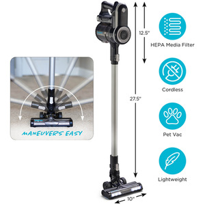 Simplicity Vacuums S65D-2 Cordless Vacuum Cleaner - Black