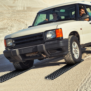 Tyre Traction Boards with Bag - Black by Costway