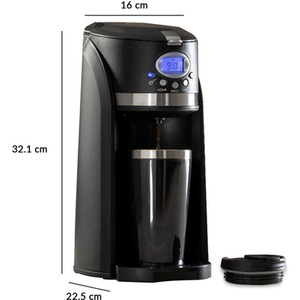 Innoteck Digital 2 in 1 Bean To Mug Coffee Maker - Black by Innoteck