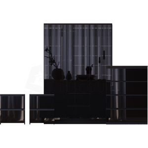 Vida Designs Glinton 4 Piece FSC Bedroom Set - Black by Vida Designs