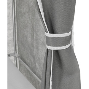 Portable Closet Wardrobe - Silver Grey by komore