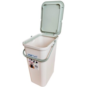 Moda Recycling Bin with Handle - Warm Grey and Sage