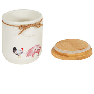 Daisy Farm Canister - Multicolour / Sugar