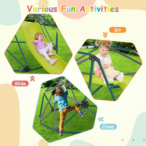 Climbing Dome and Play Set - Green by Costway