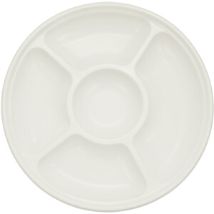 Pack of 3 Chip and Dip Platters - White