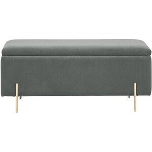 Mystica Ottoman Storage Bench - Grey