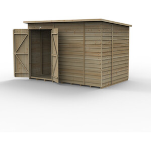 4LIFE Pent Shed 10x6 - Without Base / 0 / 1 / No Installation by Forest Garden