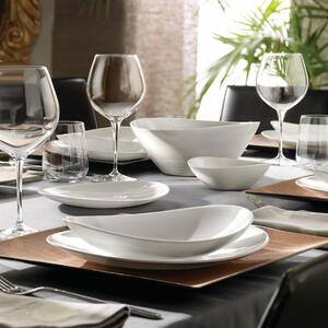 Prometeo Oval Glass Steak Plates 32cm White Pack of 6 - White by Bormioli Rocco