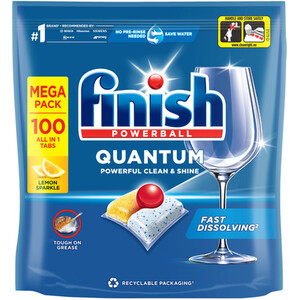 Finish Quantum All in One Dishwasher Tablets - 100 by Finish