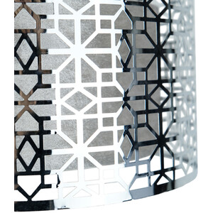 Cut Out Geometric Light Shade - Silver