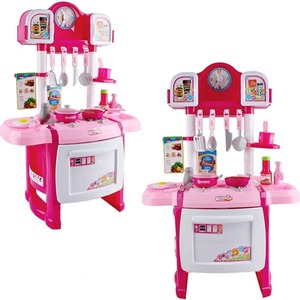 Miniature Kitchen with Light, Sound and Water Features - Pink