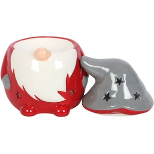 Ceramic Gonk Oil, Wax Burner - Red and Grey by Kingsbury Gifts