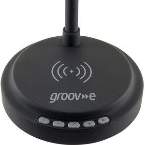 Groov-e Astra Lamp Wireless Charging and BlueTooth Speaker - Black by Groove