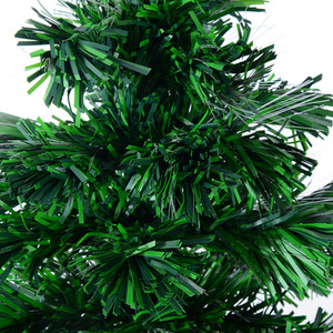 HOMCOM 5FT Pre-Lit Fiber Optic Christmas Tree - Green by HOMCOM