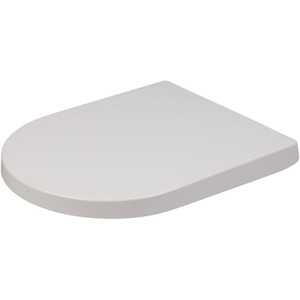 Soft Close D Shape Toilet Seat - White