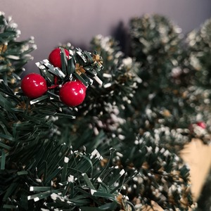 Christmas Garland with Pine Cones and Berries - Green by Samuel Alexander