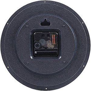 Round Luminous Pastic Wall Clock - White & Black by Livingandhome