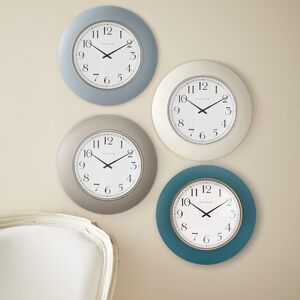 Round Quartz Wall Clock - Grey by mysmartbuy.com