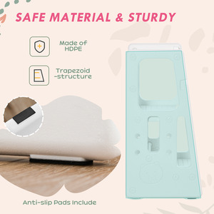 HOMCOM Kids Step Stool, Adjustable Standing Platform, Toddler Kitchen Stool by HOMCOM