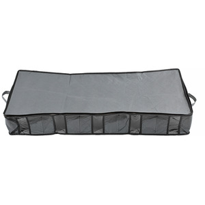 Non-woven Fabric Underbed Storage Bag with 5 Compartments - Grey by lifeideas