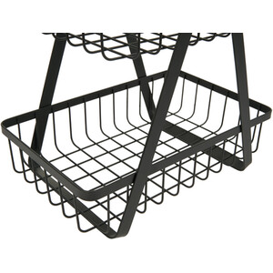 Malmo 2-Tier Storage Basket - Black