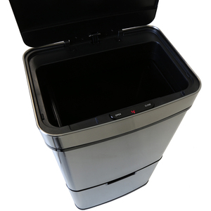 Charles Bentley Triple Compartment 62L Sensor Bin - Silver by Charles Bentley