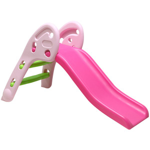 Foldable Lightweight Junior Play Slide - Pink by Livingandhome