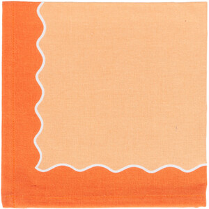 Pack of 4 Wave Edge Napkins - Multicolour