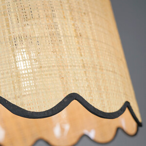 Tilda Scallop Shade - Natural and Black