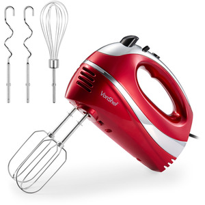 300W Electric Hand Mixer with 3 Attachments by VonShef