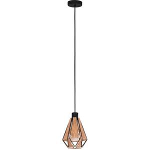 Eglo ADWICKLE Natural Steel Pendant Light - Black by EGLO