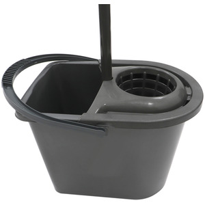 15 Litre Recycled Plastic Mop Bucket - Grey by JVL