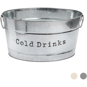 Vintage Metal Large Drinks Bucket - Silver by Harbour Housewares