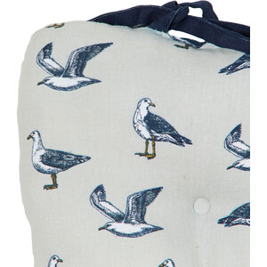Seagull Seat Pad with Navy Trim - Blue