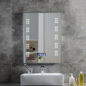 Anti-Fog LED Bathroom Mirror with Charging Port - Silver by Livingandhome