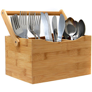 Bamboo Utensil Cutlery Holder - Bamboo by Maison & White