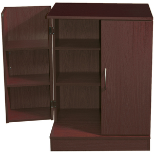 COLUMBUS - Double Door 324 CD 213 DVD Media Storage Cabinet - Dark Oak - Dark Oak by Watsons
