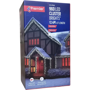 LED Cluster Multi Function Christmas Lights with Timer by Samuel Alexander