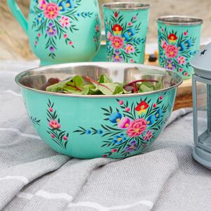 Pansy Picnic Bowl - 21.5cm - Mint Pansy / 21.5cm by Billy Can