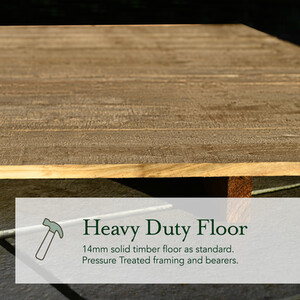 4LIFE Pent Shed 10x6 - No Installation / Without Base / 2 / 1 by Forest Garden