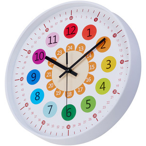 12-Inch Colourful Quartz Wall Clock by Livingandhome