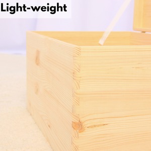 Multi-Purpose Wood Storage Box with Lid - Cream by NOVECRAFTO