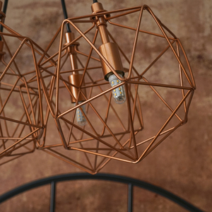 Jerome 5 Way Copper Ceiling Light Pendant - Copper by ValueLights