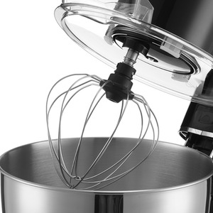Household Electric Stand Mixer with Splash Guard - Black by Livingandhome