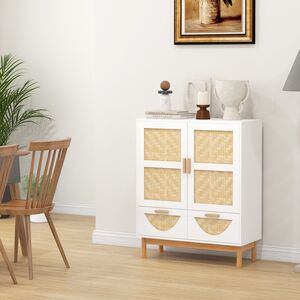Kitchen Storage Cabinet with 2 Door - White by Costway